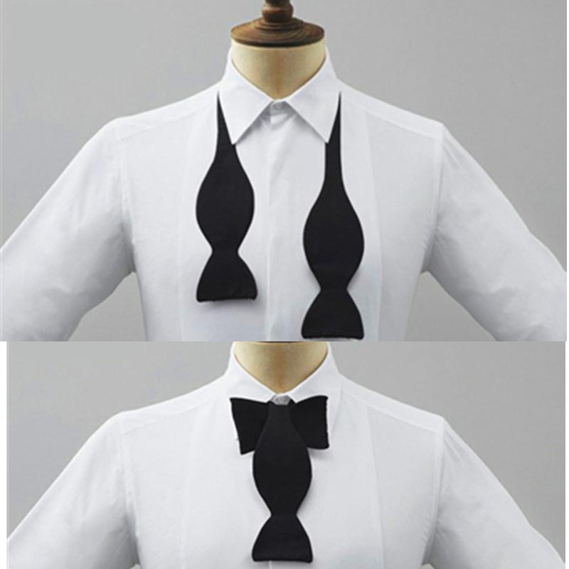 Women Formal Wear Black And White - Formelle, vorgebundene, verstellbare Fliege für Herren,