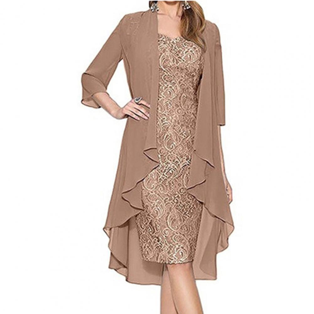 Female Formal Wear - Formales Kleid Set Damen Outfit Elegantes
