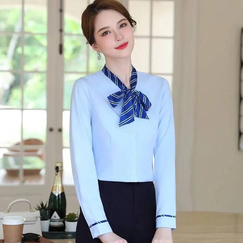 Women Formal Wear For Interview - Formale, elegante Stile, langärmelige Blusen, Hemden,