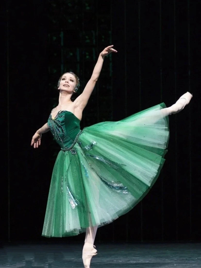 Women'S Green Formal Wear - Kinder Ballett Rock Schwanensee Leistung Kleid