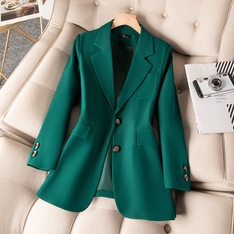 Women'S Green Formal Wear - Blau Schwarz Grün Frauen Formale Blazer