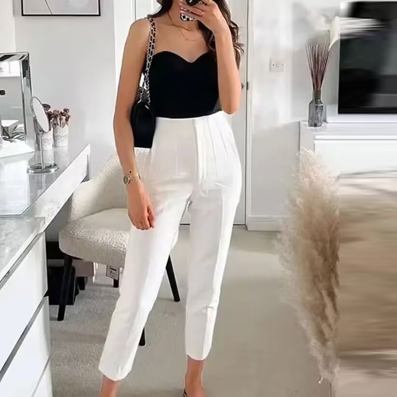 HXAO Damenhose, Bürokleidung,  – Women Formal Wear Black And White Bewertung und Preis