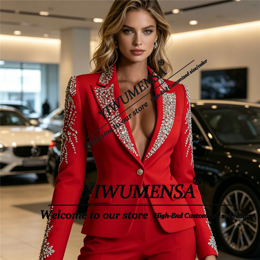 Luxuriöse Damenanzüge 2-teilig – Blazer Set Women Formal Bewertung und Preis