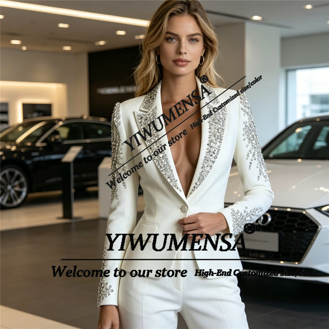 Luxuriöse Damenanzüge 2-teilig – Blazer Set Women Formal Bewertung und Preis
