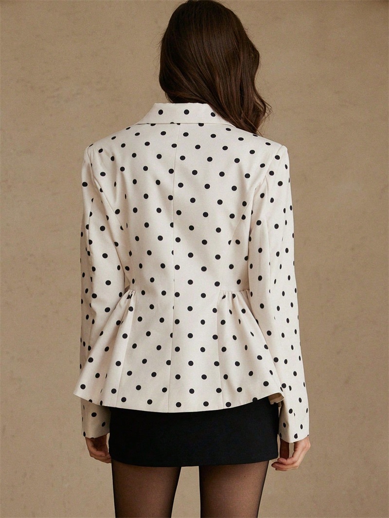 Weißer Blazer mit schwarzen Pu – Women Formal Wear Black And White Bewertung und Preis