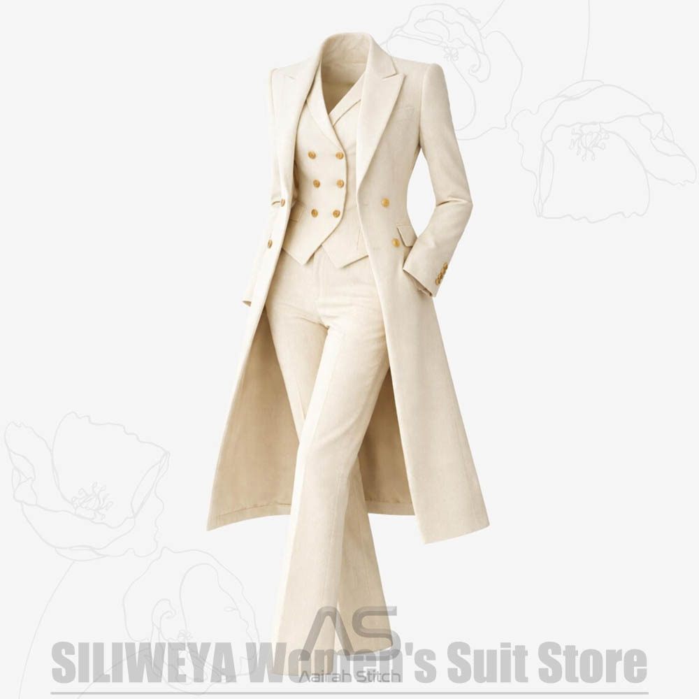 Damenanzug 3-teilig Doppelreih – Women Formal Wear For Party Bewertung und Preis