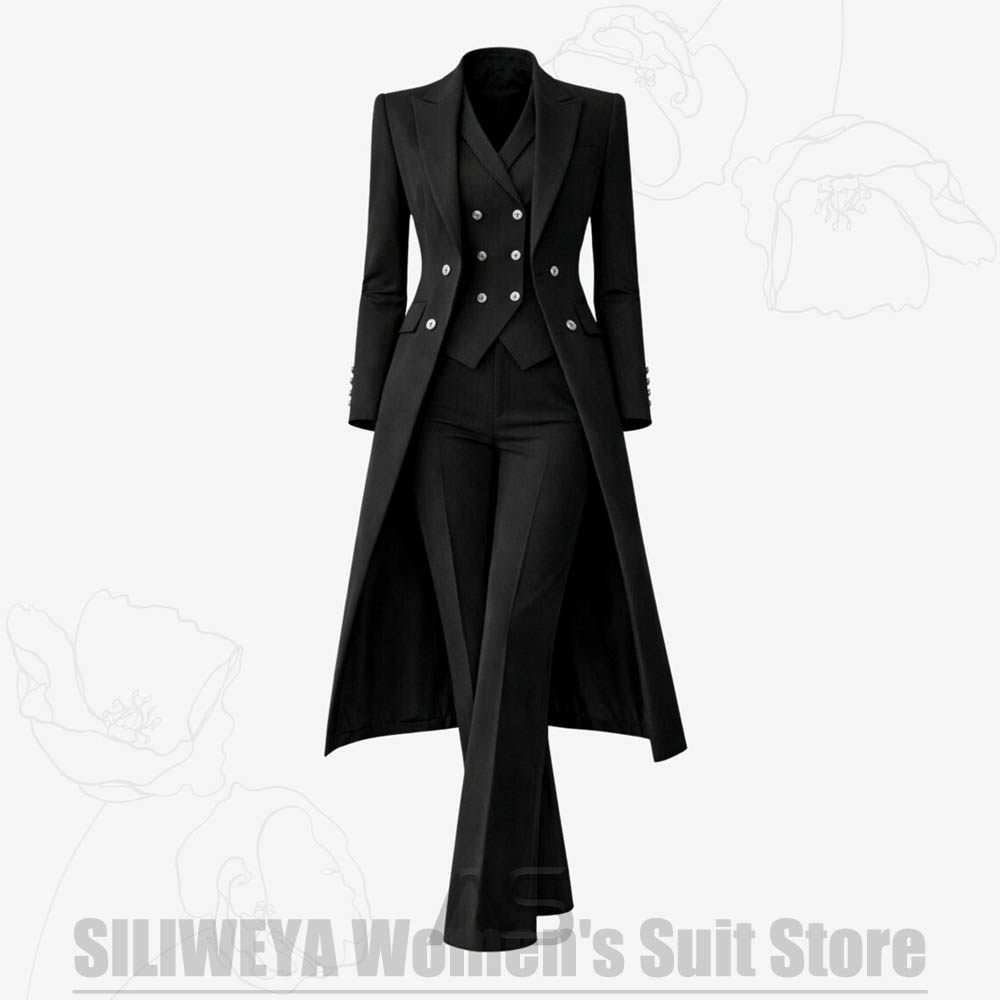 Damenanzug 3-teilig Doppelreih – Women Formal Wear For Party Bewertung und Preis