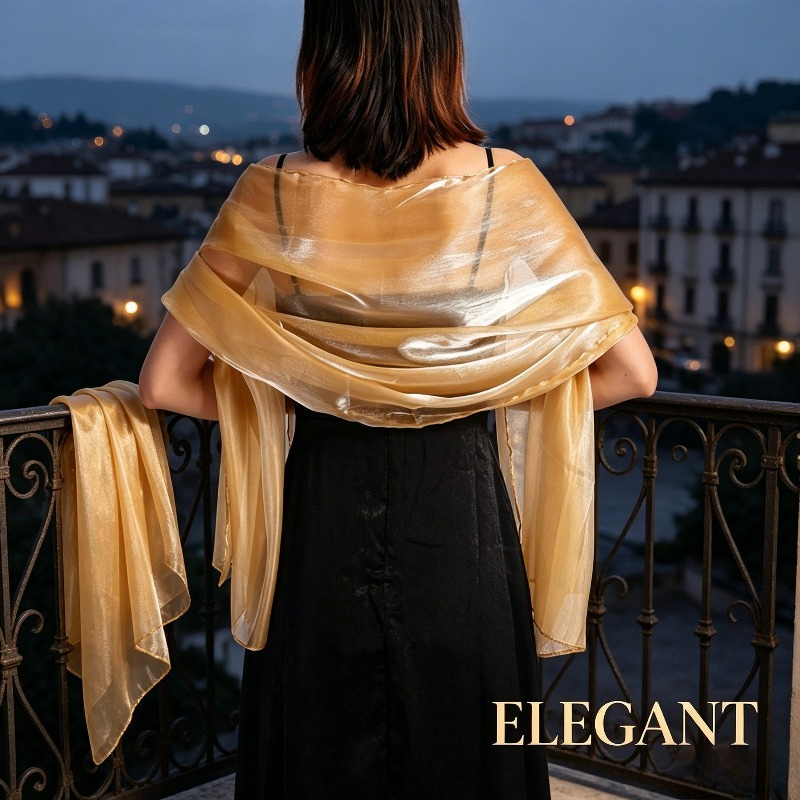 Eleganter Einfarbiger Schal fü – Female Formal Wear Bewertung und Preis