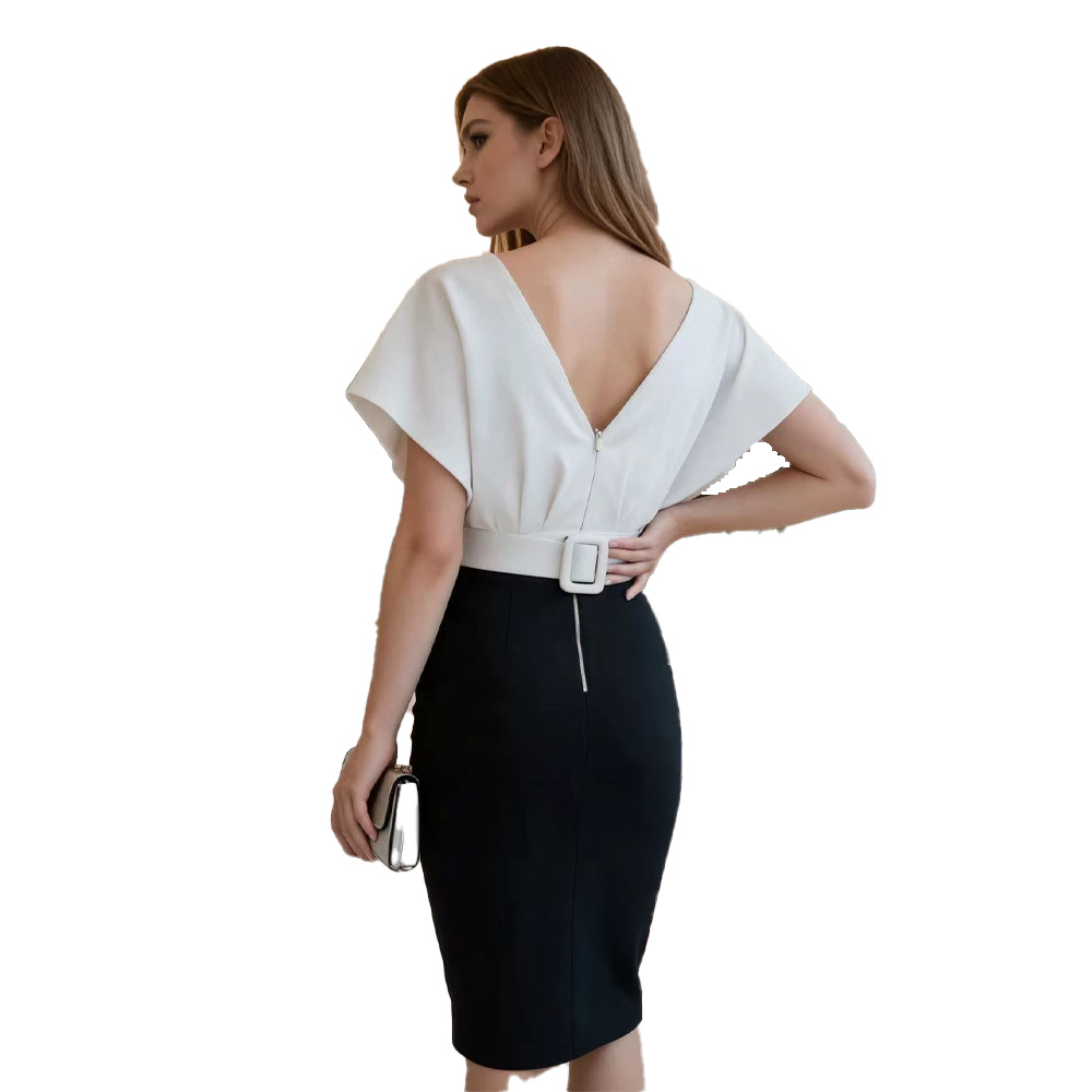 Fake Two Shirts Professionelle – Women Formal Wear Black And White Bewertung und Preis