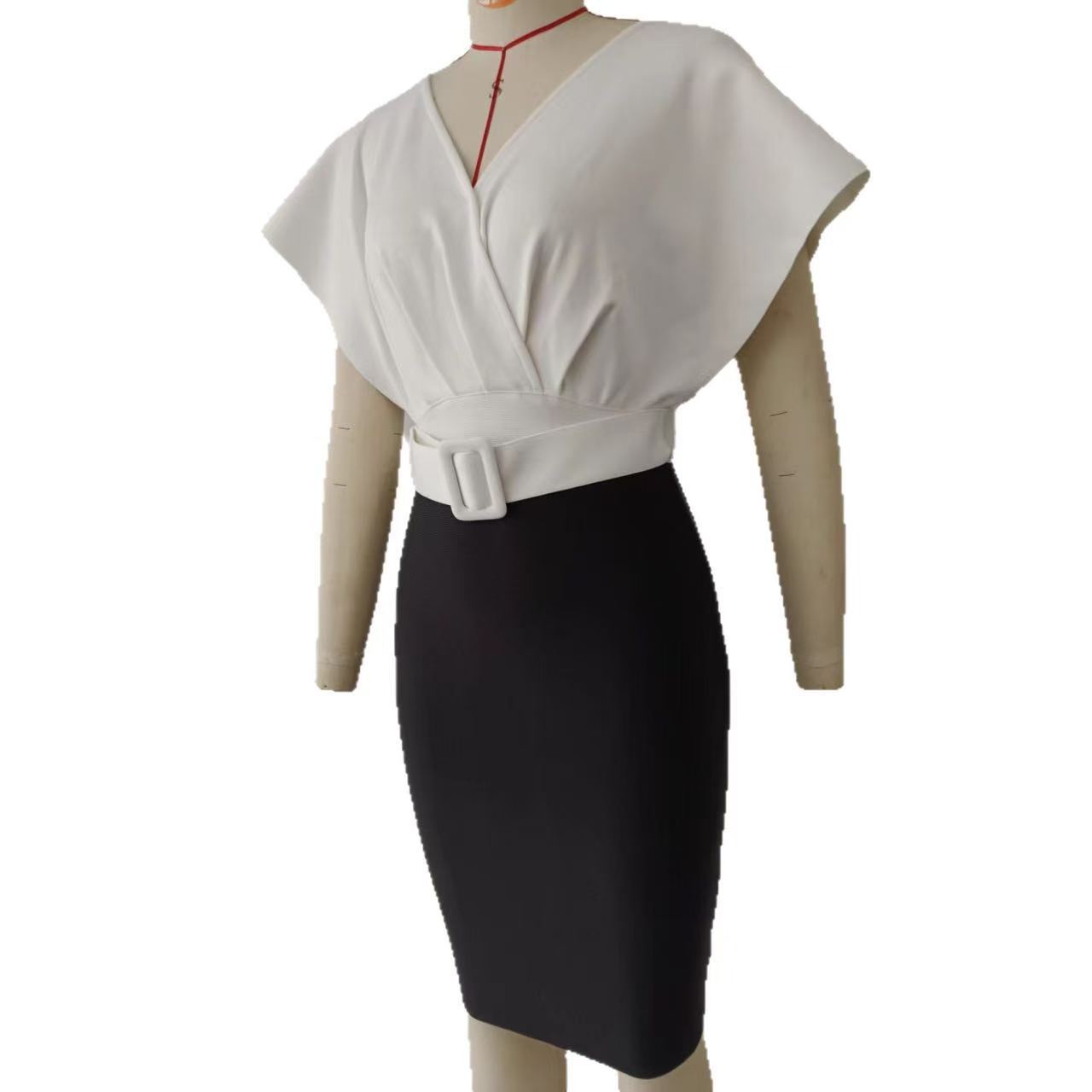Fake Two Shirts Professionelle – Women Formal Wear Black And White Bewertung und Preis