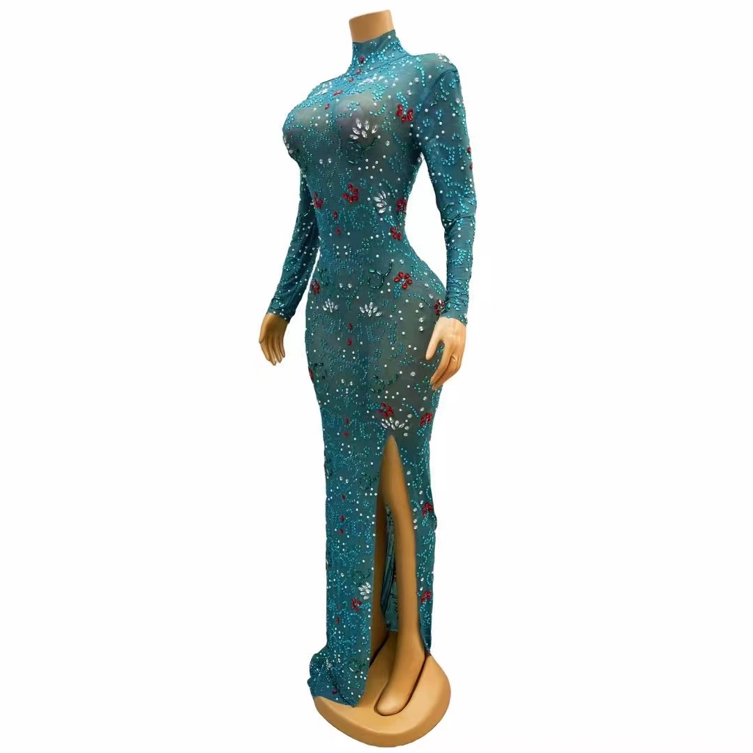 Sexy Bühne luxuriös blau grün  – Women'S Green Formal Wear Bewertung und Preis