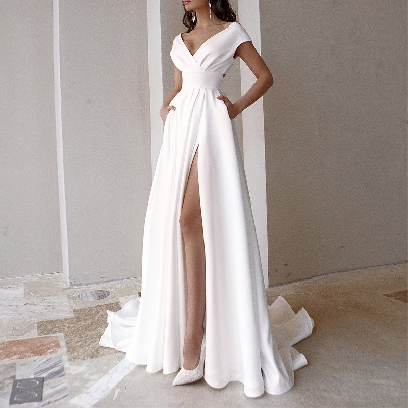 Neues Elegantes Bodenlange Dam – Women Formal Wear Black And White Bewertung und Preis